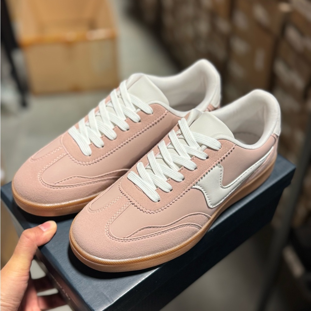 Pink and White Sneakers Size 5.5